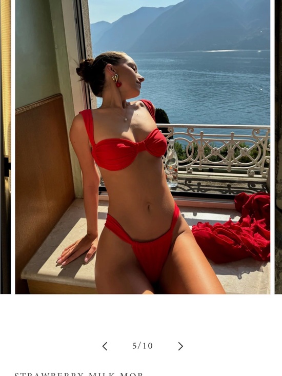 Strawberry Milk Mob Other - La Vie En Rose Bikini Top L - Strawberry Milk Mob